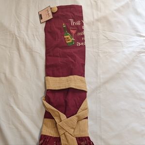 KAY DEE DESIGNS "This wine Is Making Me Awesome" APRON, NWT